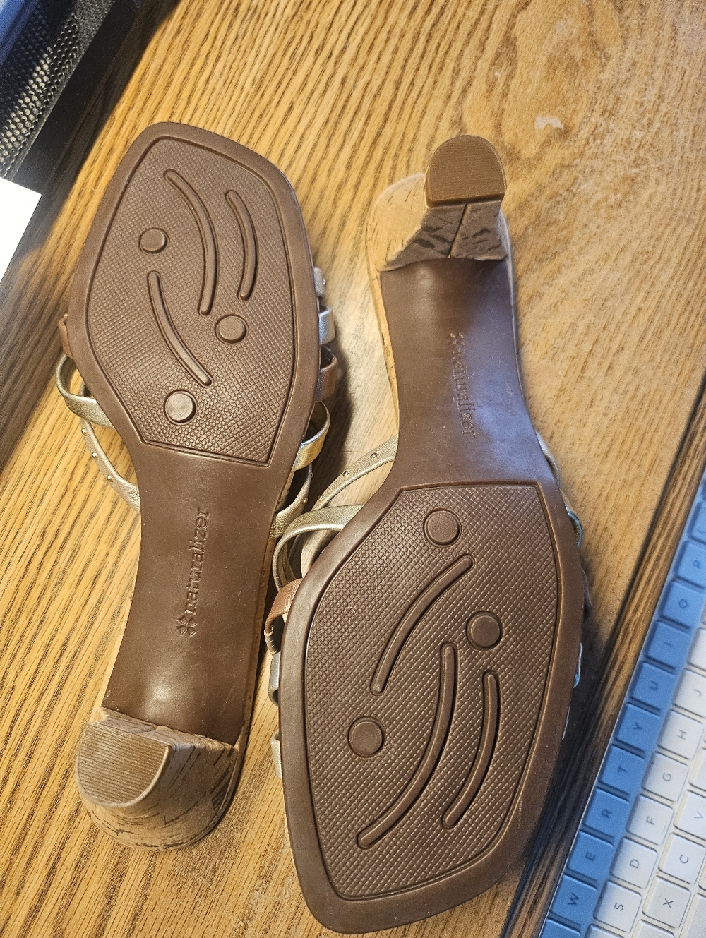 Naturalizer Women's Metallic Strappy Sandals - Picture 3 of 5